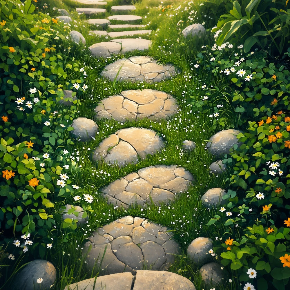 Fotokulisse Boden Rustikaler Kopfsteinpflasterweg Bodenkulisse LXX2-230