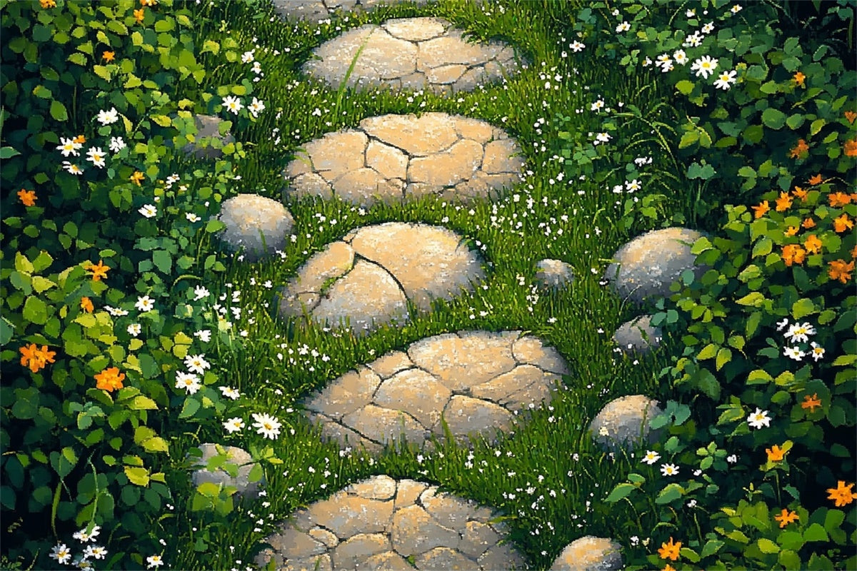 Fotokulisse Boden Rustikaler Kopfsteinpflasterweg Bodenkulisse LXX2-230