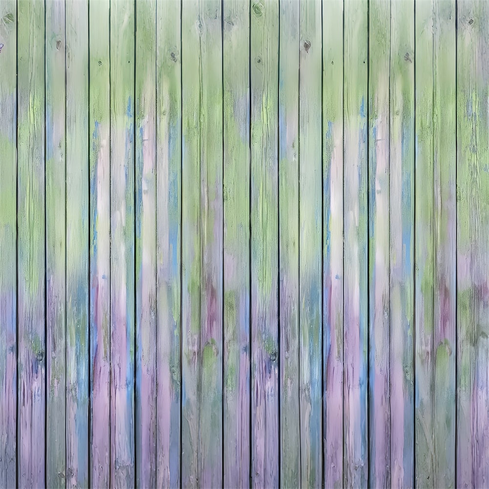 Holzboden Fotohintergrund Gedämpftes Grün Ombre Floor Backdrop LXX2-240