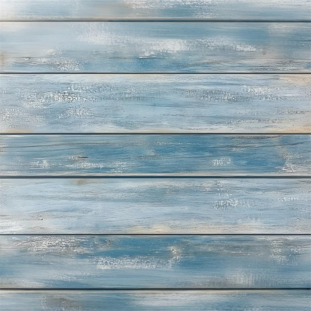 Backdrop Boden Verwittert Blau Holzboden Backdrop LXX2-253