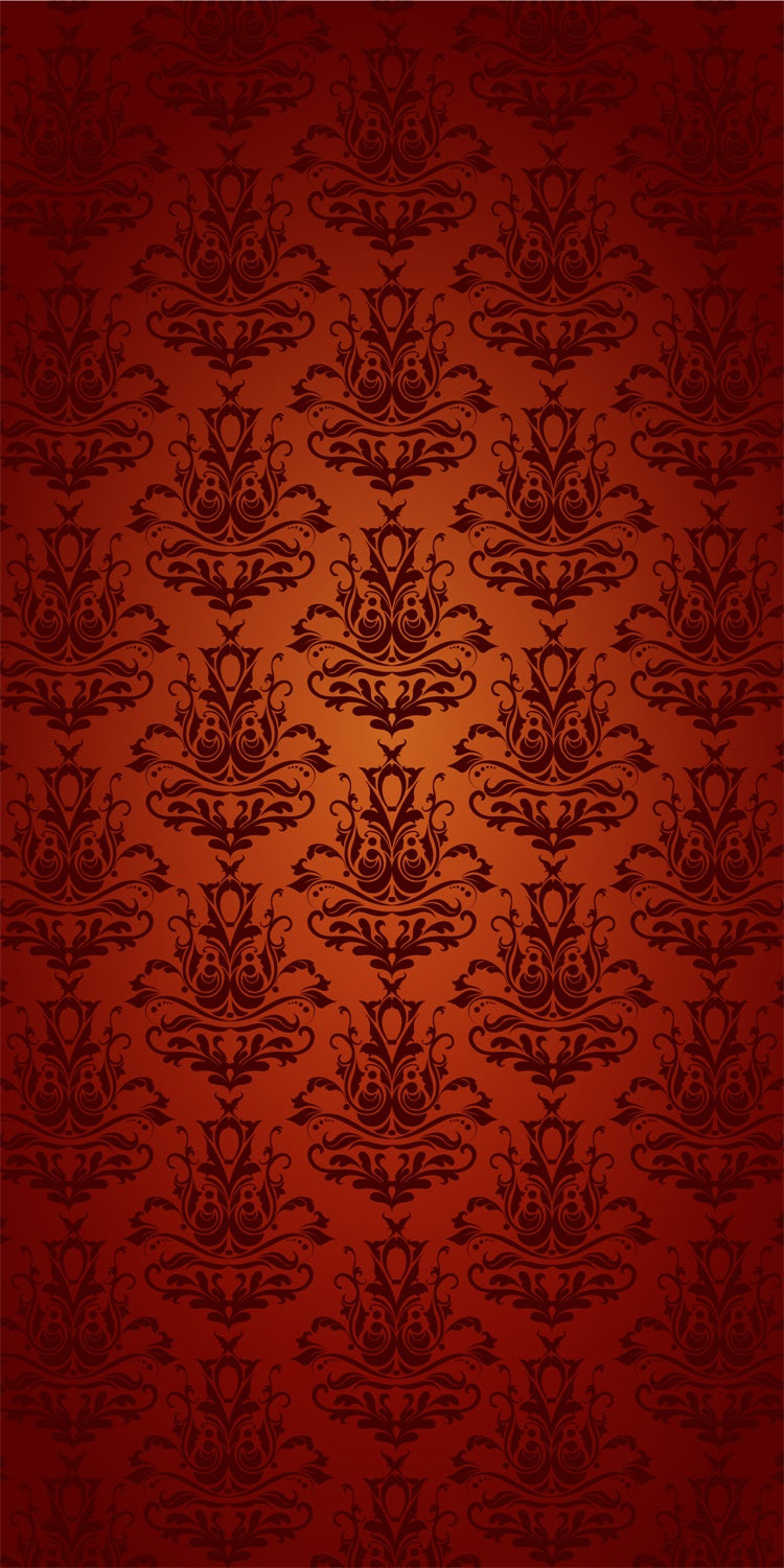 Damast Backdrops Opulent Karminrot Barock Floral Sweep Backdrop LXX2-288