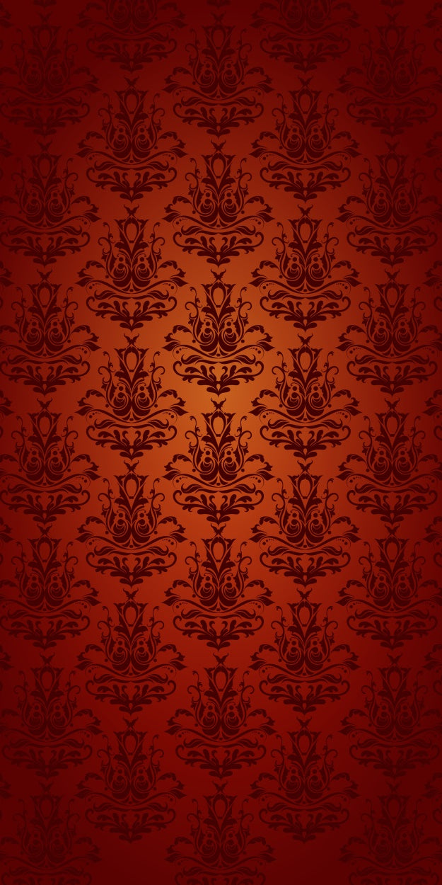 Damast Backdrops Opulent Karminrot Barock Floral Sweep Backdrop LXX2-288
