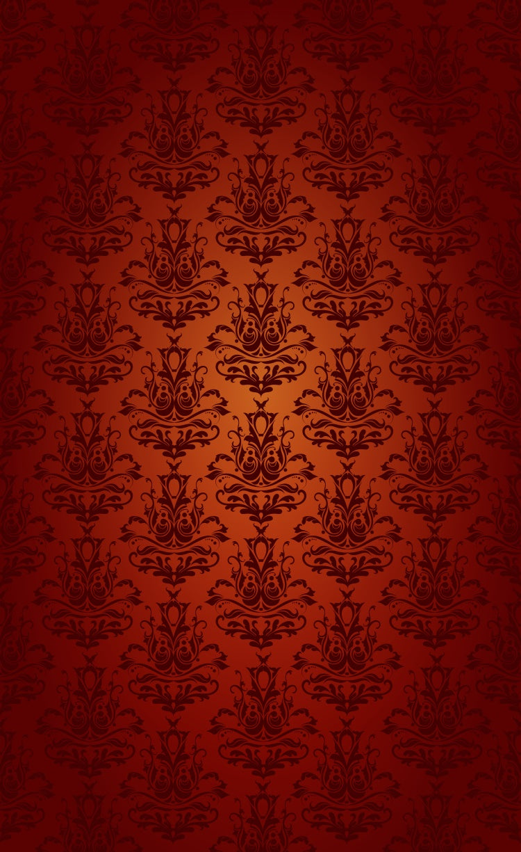 Damast Backdrops Opulent Karminrot Barock Floral Sweep Backdrop LXX2-288