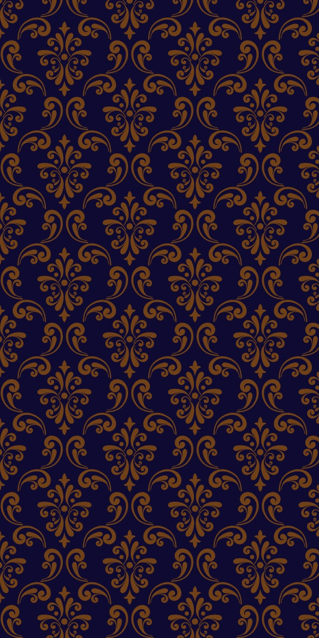 Damast Fotohintergründe Königsblau Goldener Damast Sweep Backdrop LXX2-289