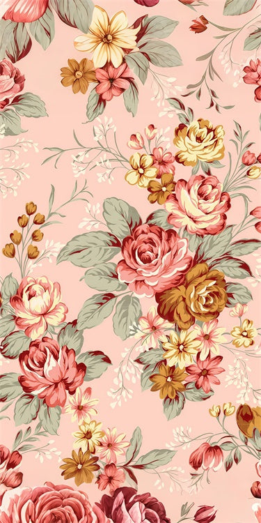 Blumen Fotohintergrund Pastell Floral Vintage Rosa Sweep Hintergrund LXX2-293
