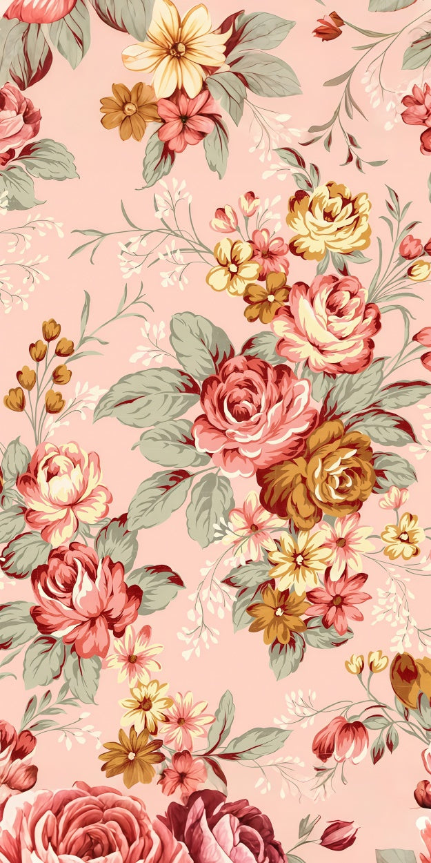 Blumen Fotohintergrund Pastell Floral Vintage Rosa Sweep Hintergrund LXX2-293