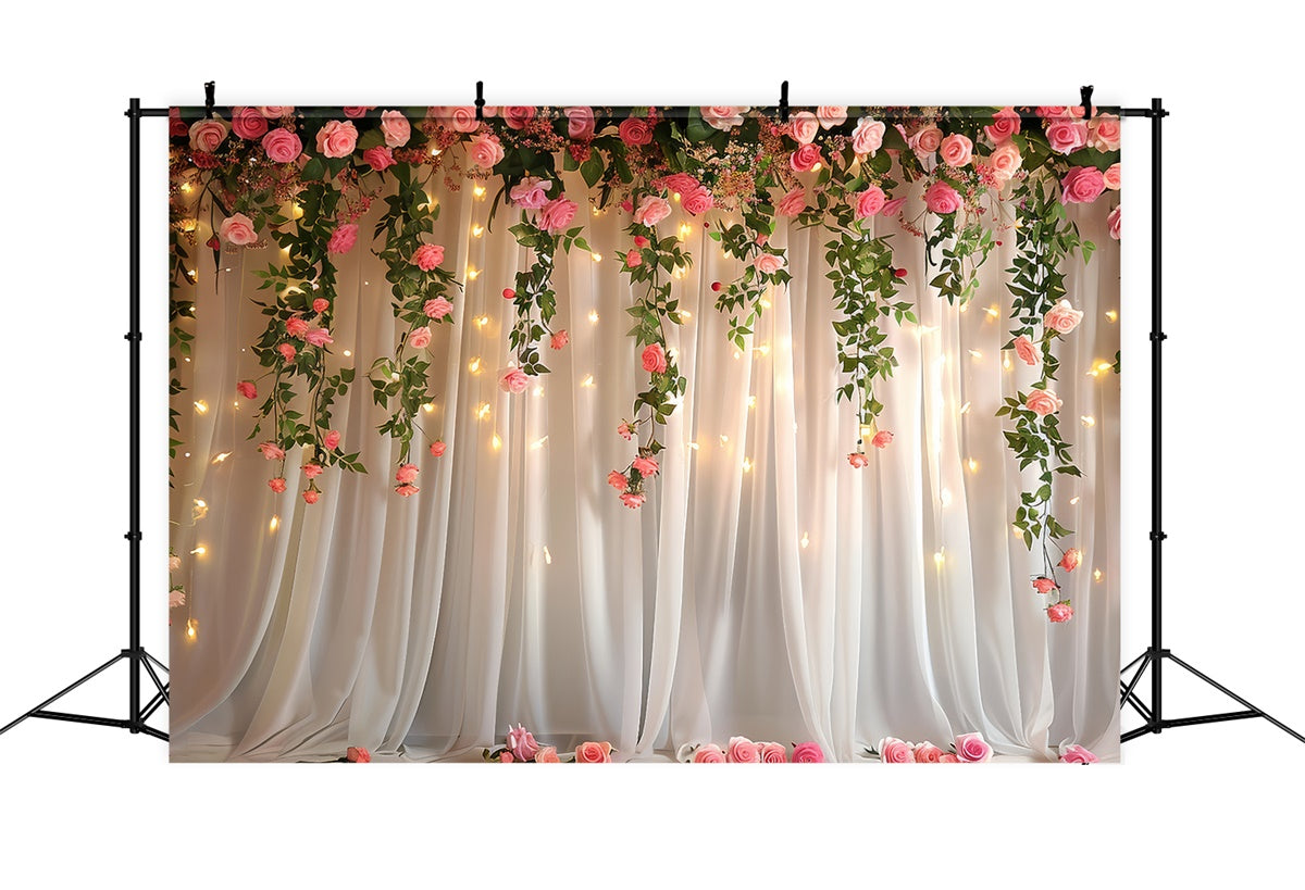 Fotografie Hintergründe Frühling Warm Glow Hanging Rose Hintergrund LXX2-49