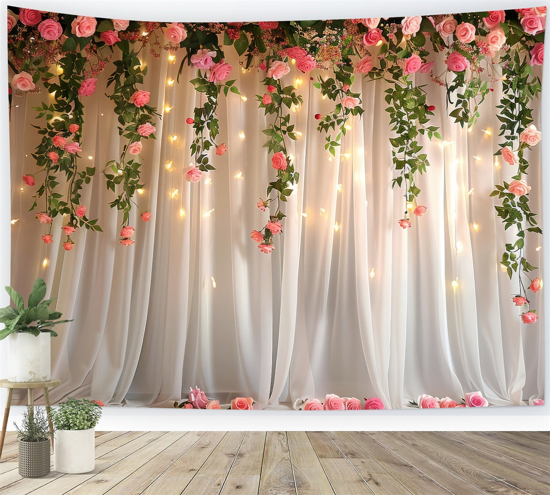 Fotografie Hintergründe Frühling Warm Glow Hanging Rose Hintergrund LXX2-49