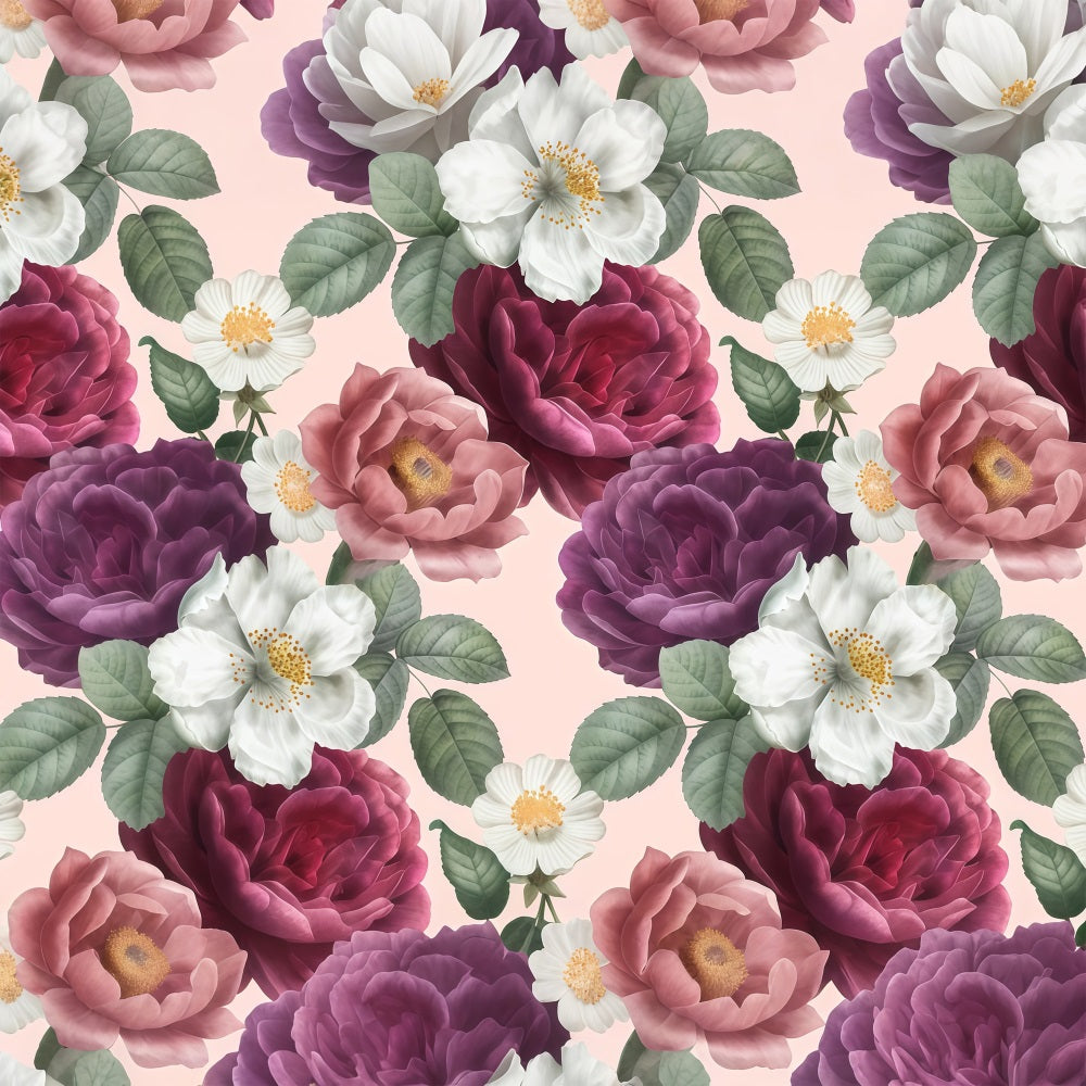 Muttertag Fotohintergrund Vintage Floral Muster Hintergrund LXX3-39