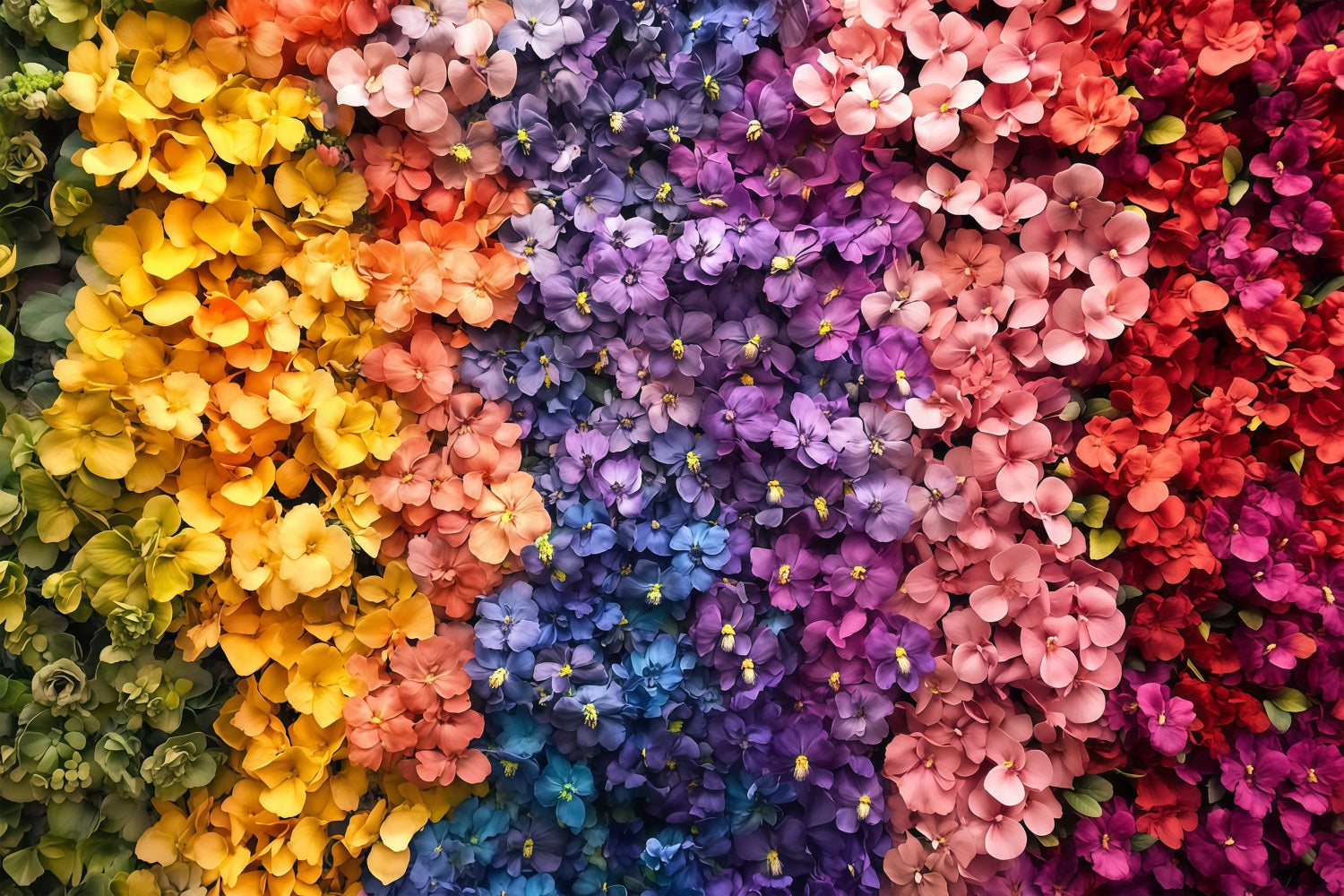 Backdrop für Muttertag Bunte Blumenwand Backdrop LXX3-44