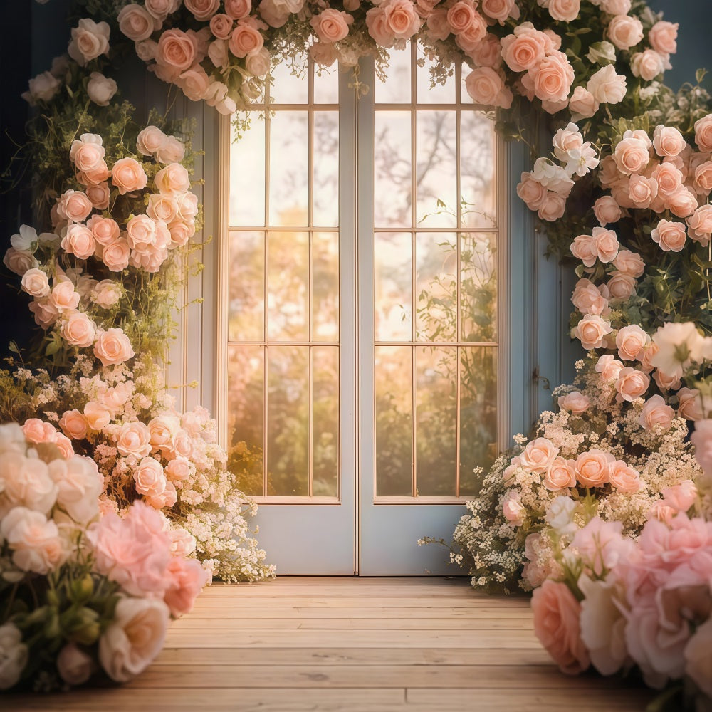 Hintergrundbilder für Muttertag Französisch Fenster Rosen Hintergrund LXX3-48