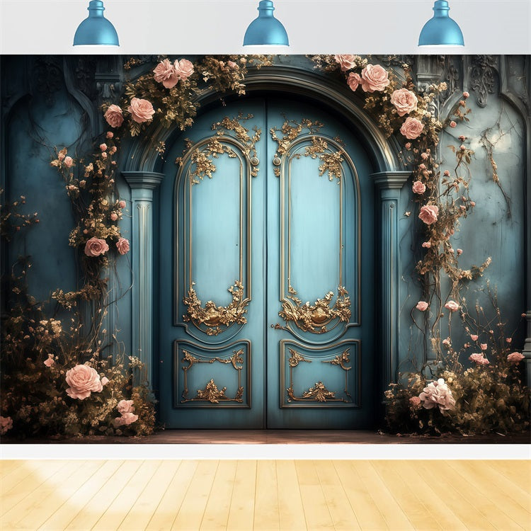 Fotokulissen für den Muttertag Floral Wrapped Entrance Backdrop LXX3-50