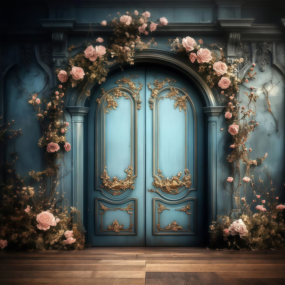 Fotokulissen für den Muttertag Floral Wrapped Entrance Backdrop LXX3-50