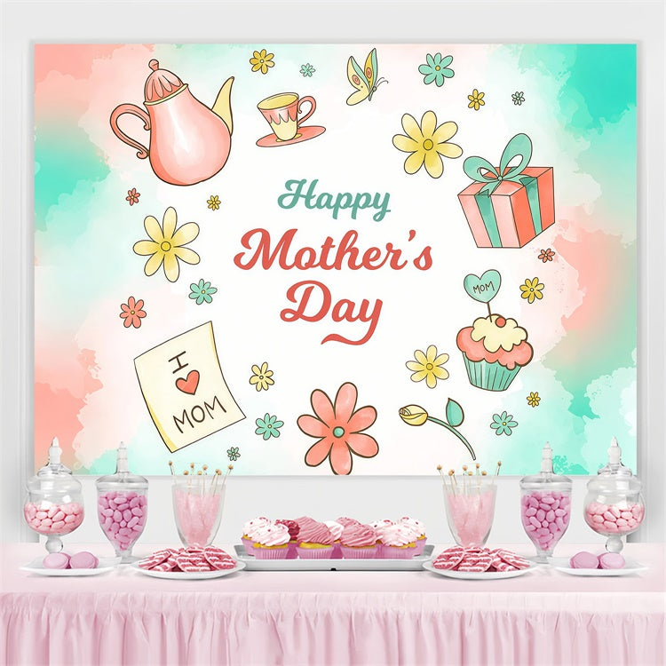 Hintergrund für Muttertag Anmutiges Geschenk Blume Individueller Hintergrund LXX3-79