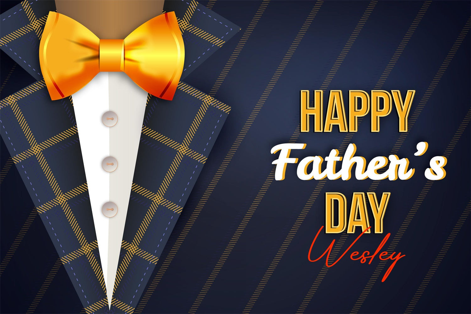 Vatertag Fotokulisse Ideen Marine karierten Bogen personalisierte Kulisse LXX4-67