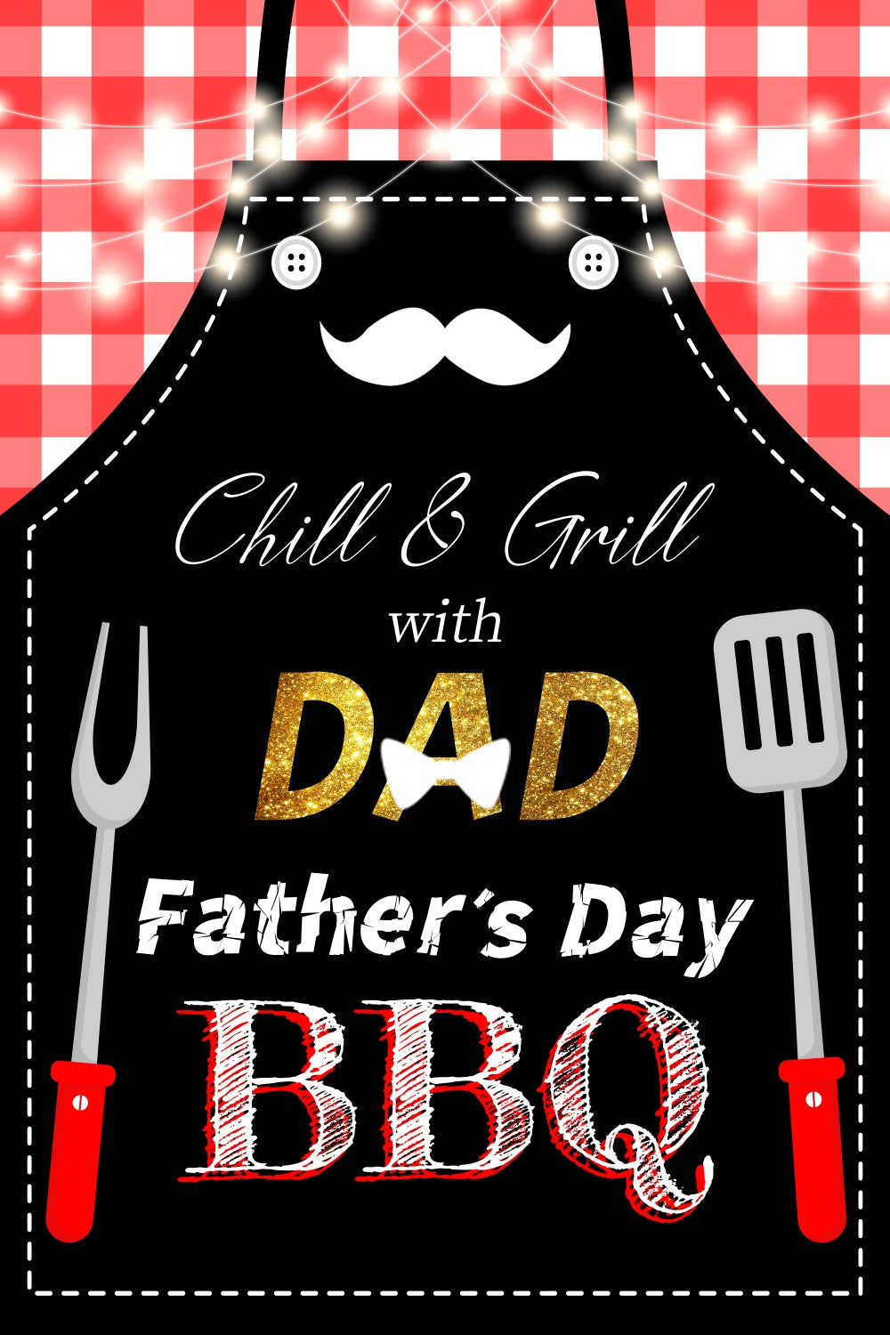 Vatertag Fotokulisse Schürze Werkzeuge BBQ Personalisierte Kulisse LXX5-11