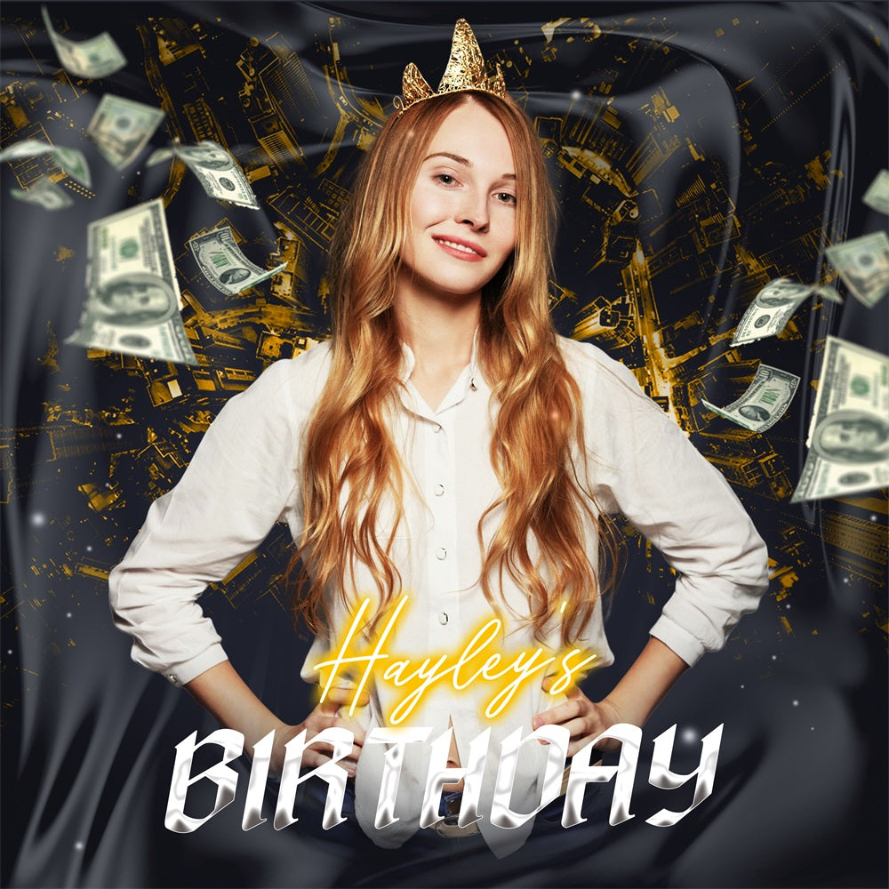 50. Geburtstag Backdrop Ideen Shimmering Royal Personalisierte Backdrop LXX5-148