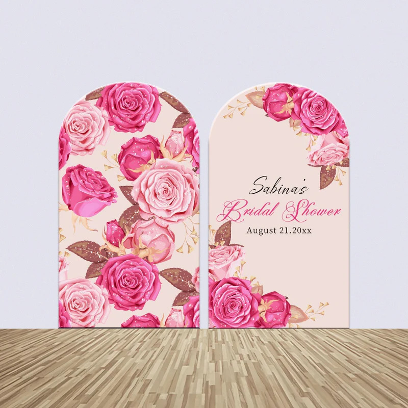 Hochzeit Backdrop Ideen Pastell Blumen Personalisierte Runde Backdrop BRP5-185