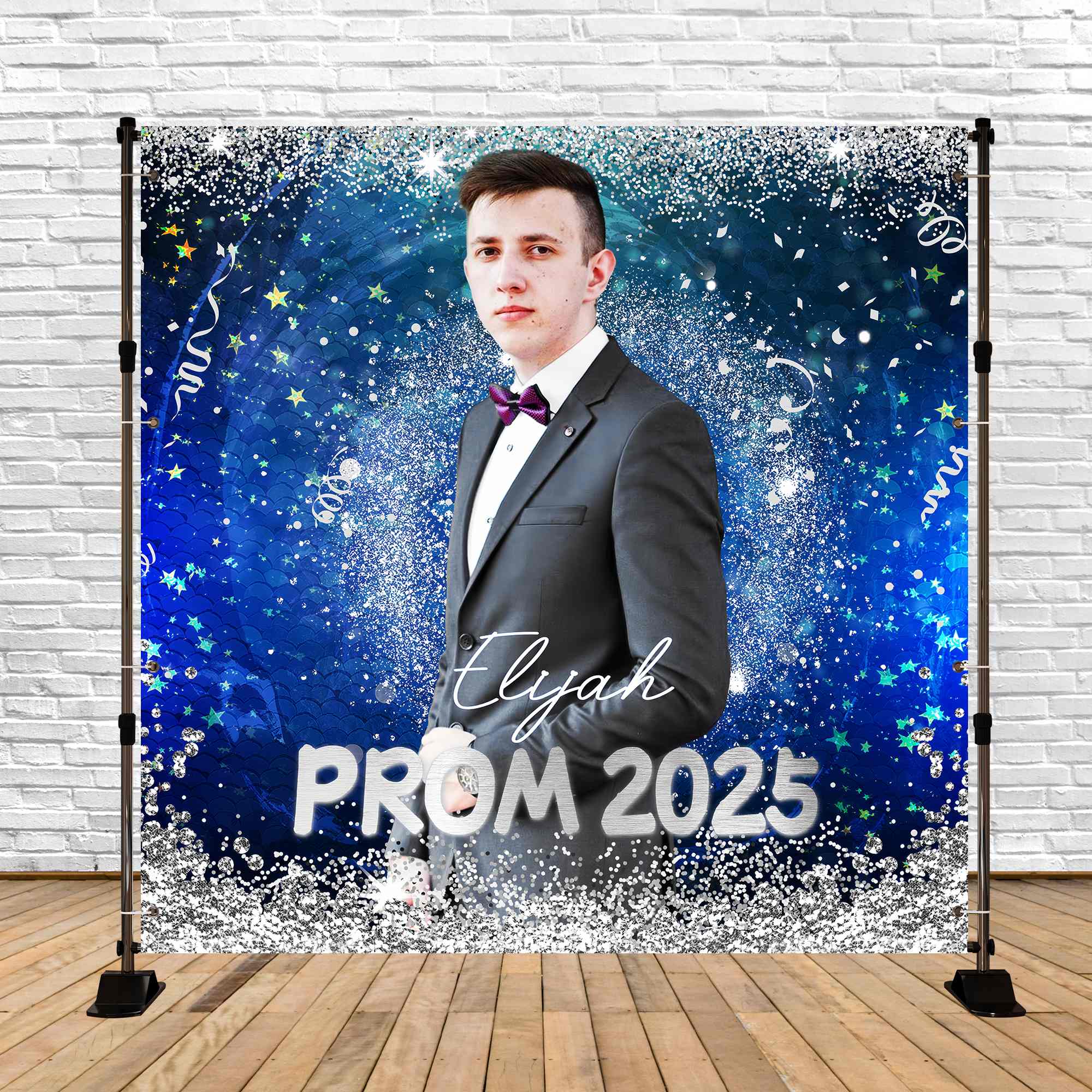 Prom Backdrop Ideen Midnight Sparkle Personalisierte Party Graduation Backdrop LXX5-234