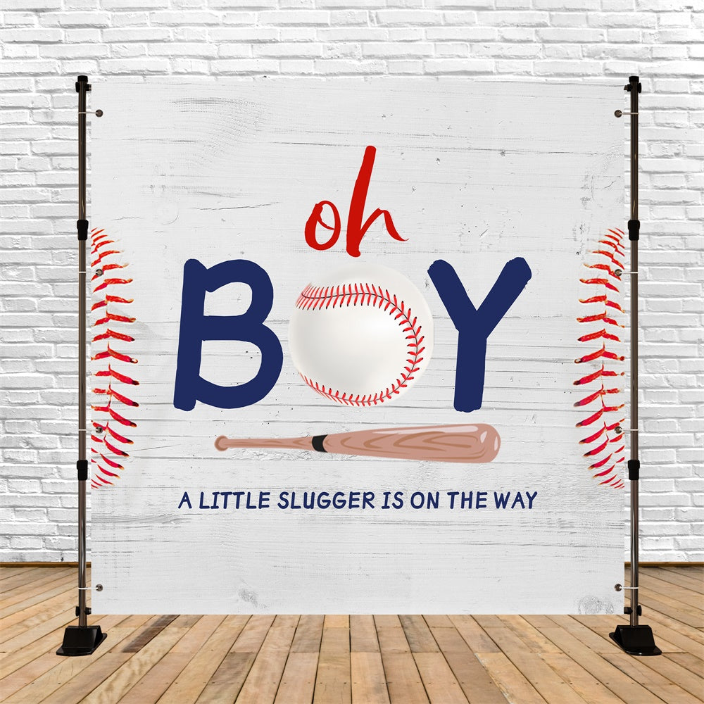 Baby Dusche Hintergrund Junge Baseball Thematische Hintergrund LXX5-242