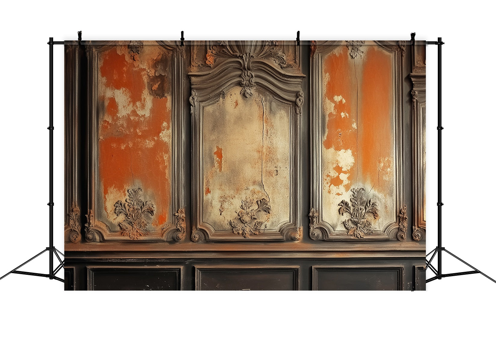 Viktorianischer Hintergrund Rustikale antike Wandstruktur Vintage-Wandhintergrund LXX510-104