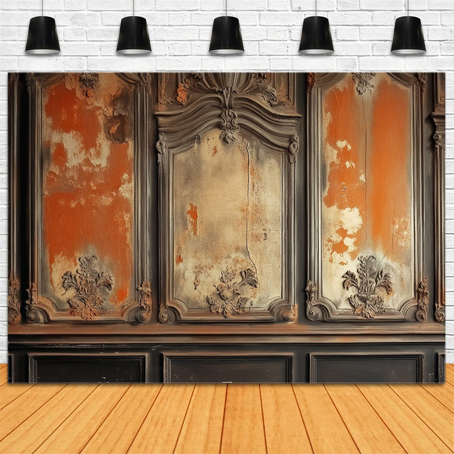 Viktorianischer Hintergrund Rustikale antike Wandstruktur Vintage-Wandhintergrund LXX510-104