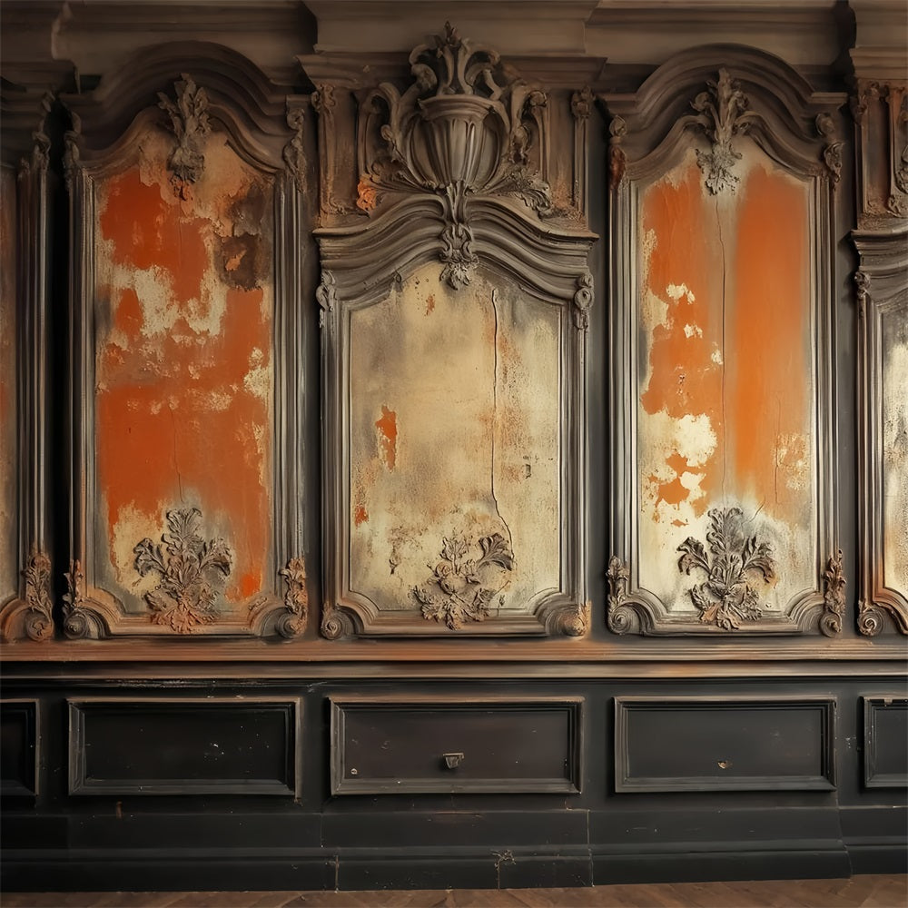 Viktorianischer Hintergrund Rustikale antike Wandstruktur Vintage-Wandhintergrund LXX510-104
