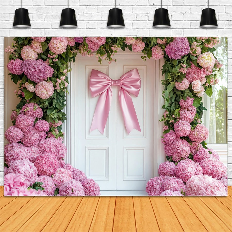 Bogen-Hintergrund Rosa Hortensien-Türbogen Blumen-Hintergrund LXX510-143
