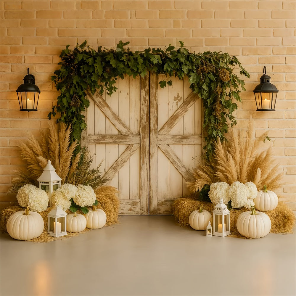 K¨¹rbis-Hintergrund Neutrale Pampas Eleganter Eingang Thanksgiving-Fotohintergr¨¹nde LXX510-28