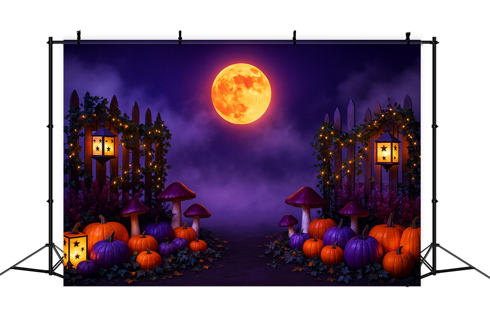 K¨¹rbis-Hintergrund Lila Mond K¨¹rbisweg Thanksgiving-Hintergrund LXX510-30