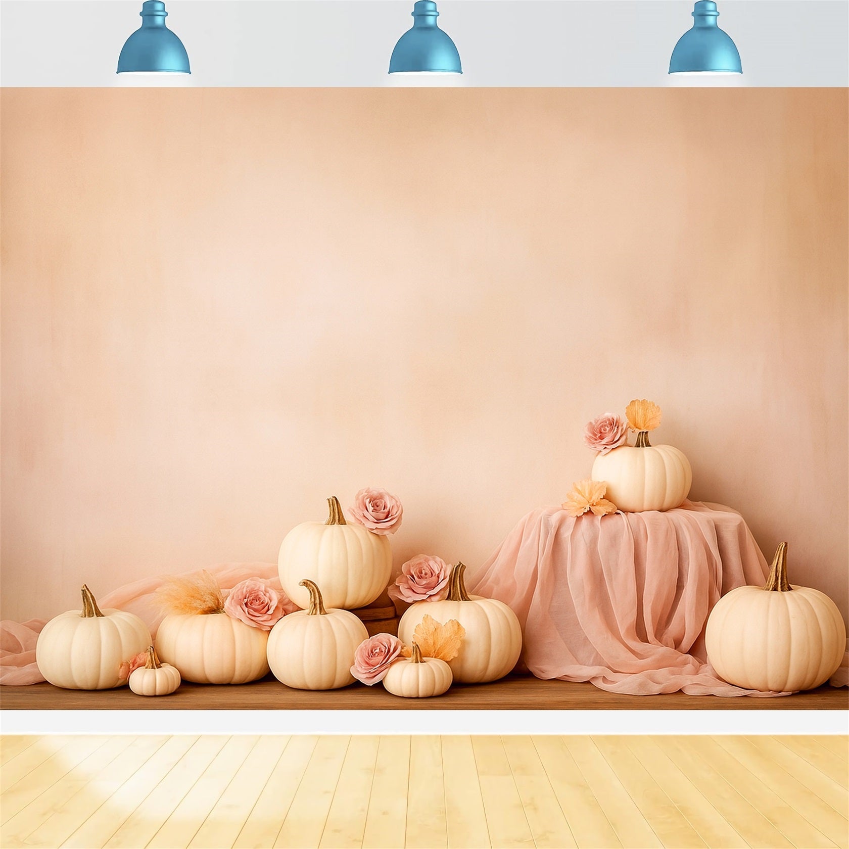 K¨¹rbis-Hintergrund Weiche K¨¹rbisrosen Eleganz Thanksgiving-Hintergr¨¹nde LXX510-44