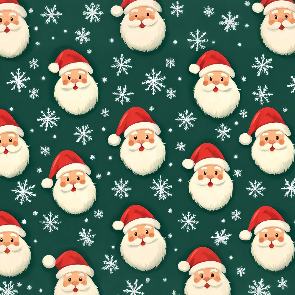 Schneeflocken-Fotohintergrund Weihnachtsmann-Gesichter Schnee Winterfotografie-Hintergründe LXX510-60