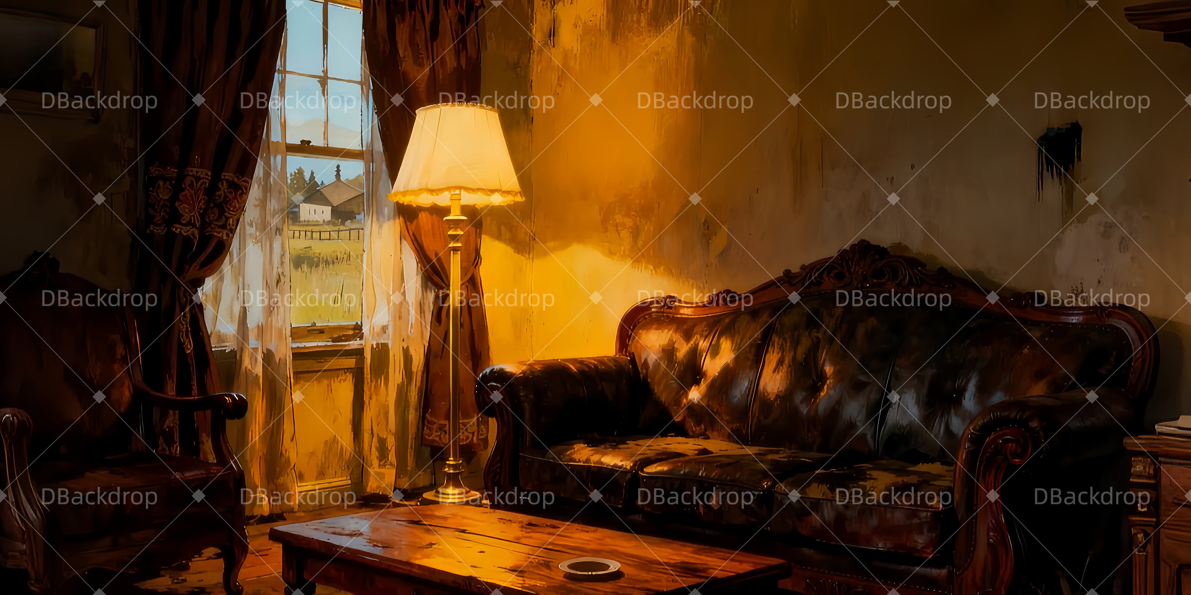 Vintage Theater Backdrop Rens Wohnzimmer Backdrops Theater LXX510-T10