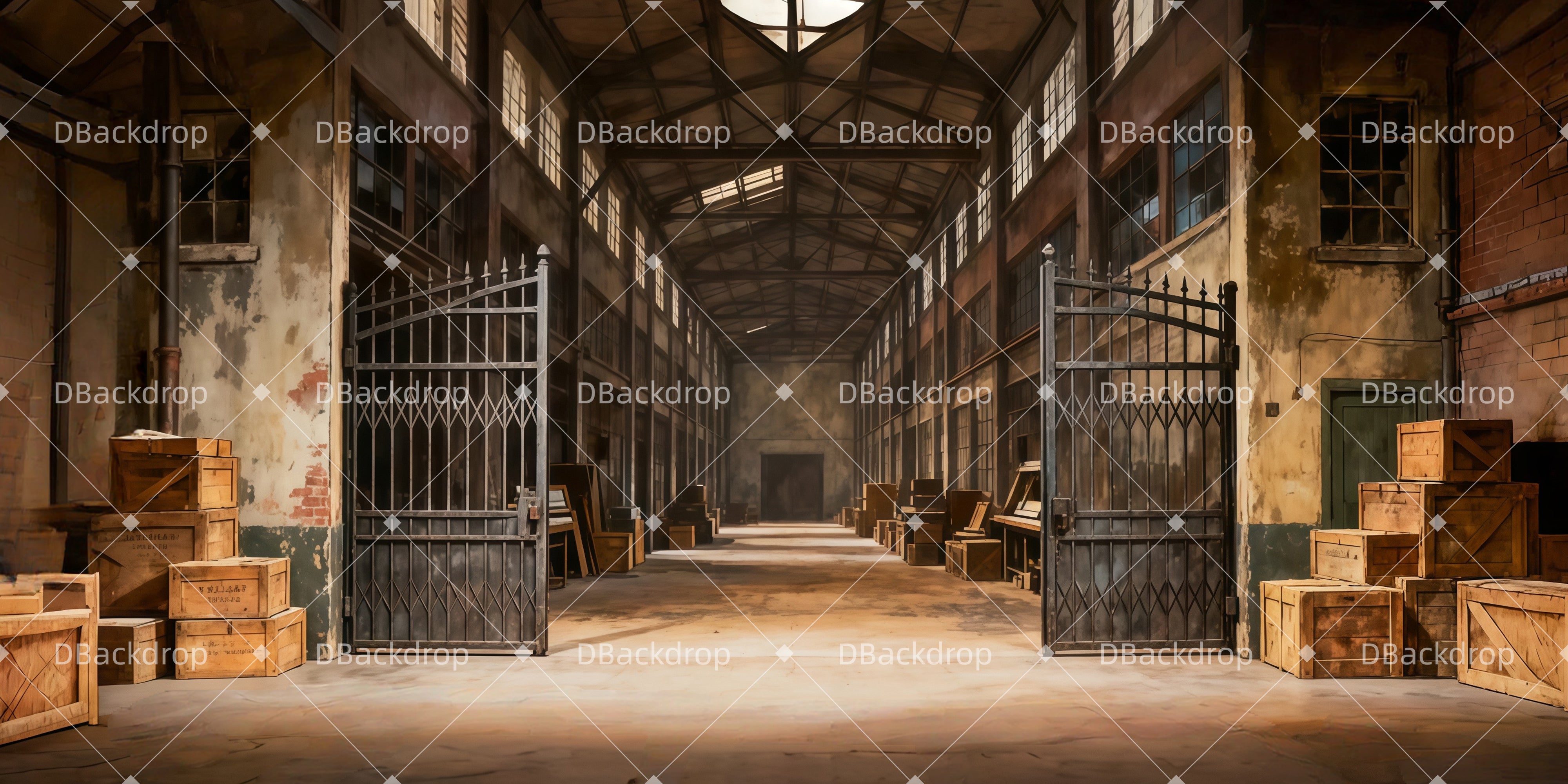 Theater Backdrops Industrieller-Druckhof Theaterbühne mit Vorhang LXX511-T27