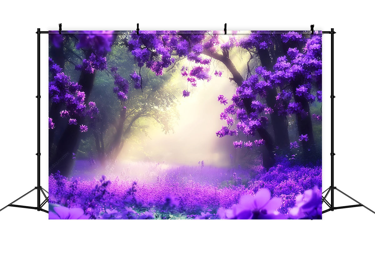 Wald Fotohintergrund Mystic Violet Dream Backdrop LXX57-106
