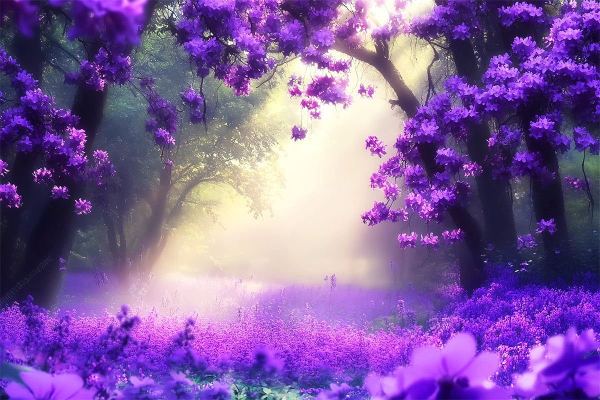 Wald Fotohintergrund Mystic Violet Dream Backdrop LXX57-106