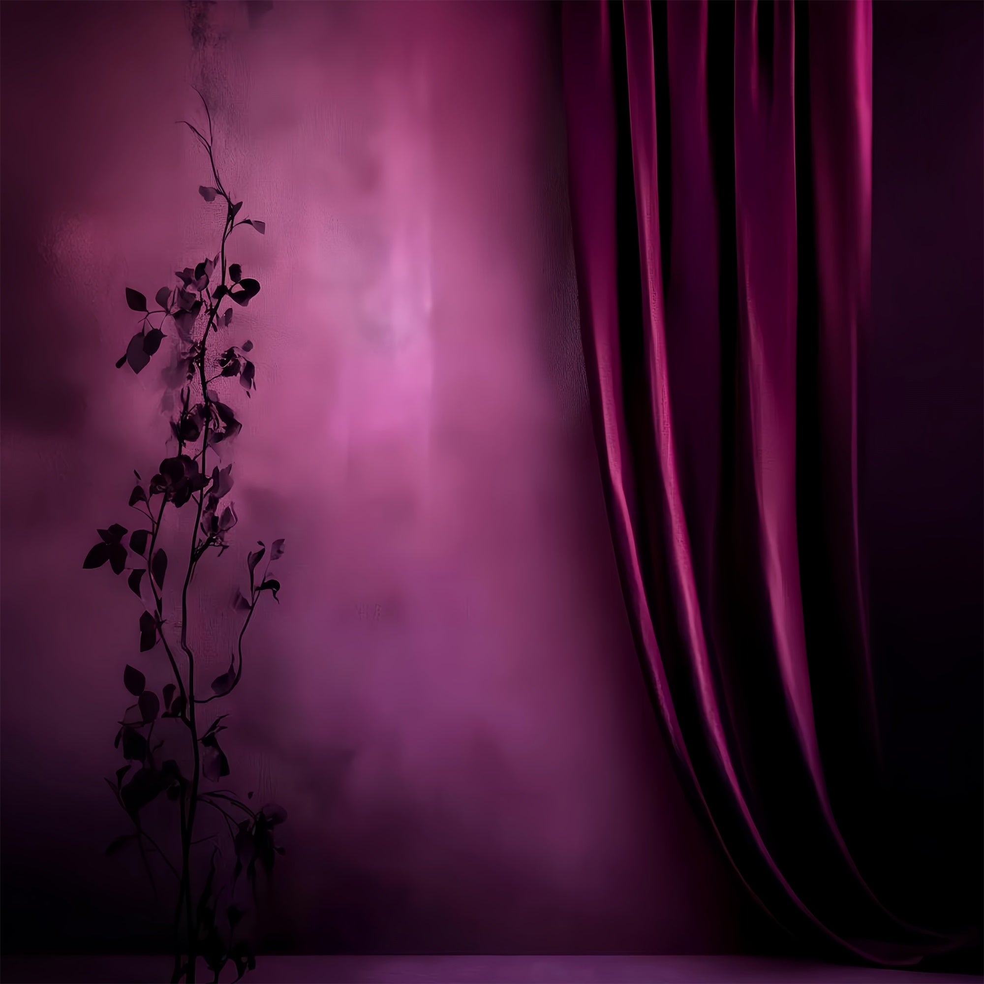 Vintage-Fotokulissen Moody Violet Curtain Backdrop LXX57-201
