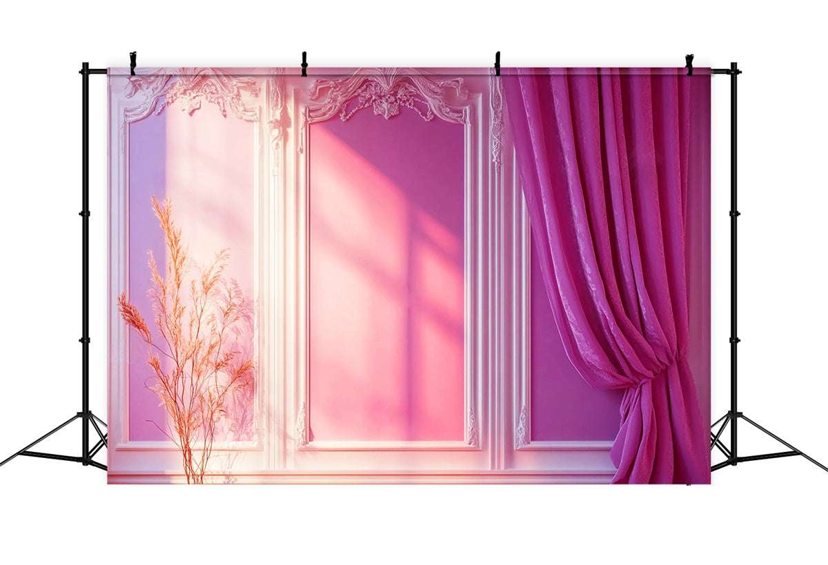 Rokoko-Hintergrund Pastell-Palast Vintage-Wandhintergrund LXX57-202