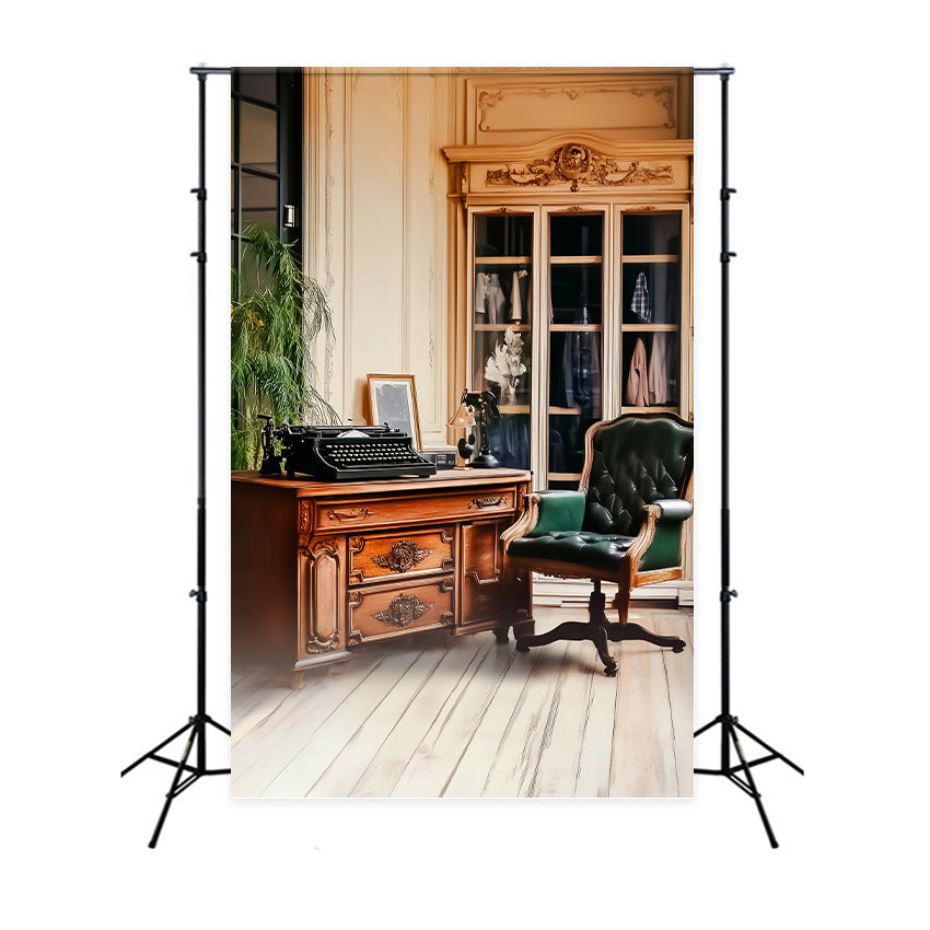 Klassischer Fotohintergrund Studierzimmer Vintage Backdrops LXX57-231