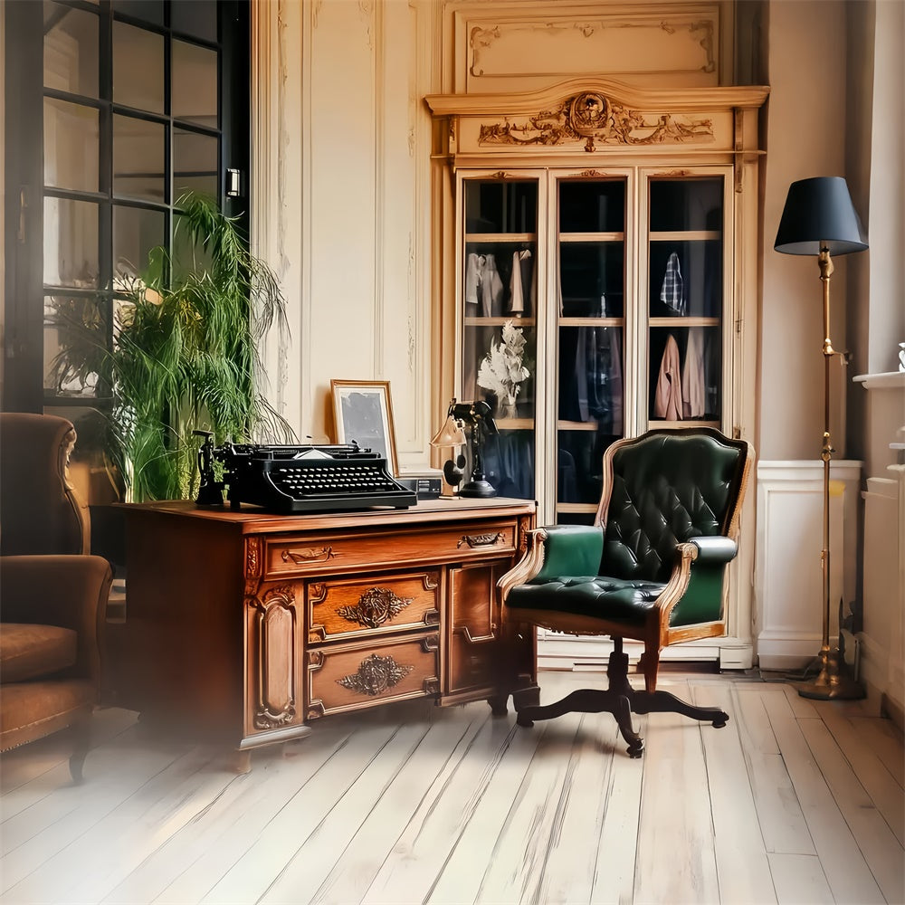 Klassischer Fotohintergrund Studierzimmer Vintage Backdrops LXX57-231