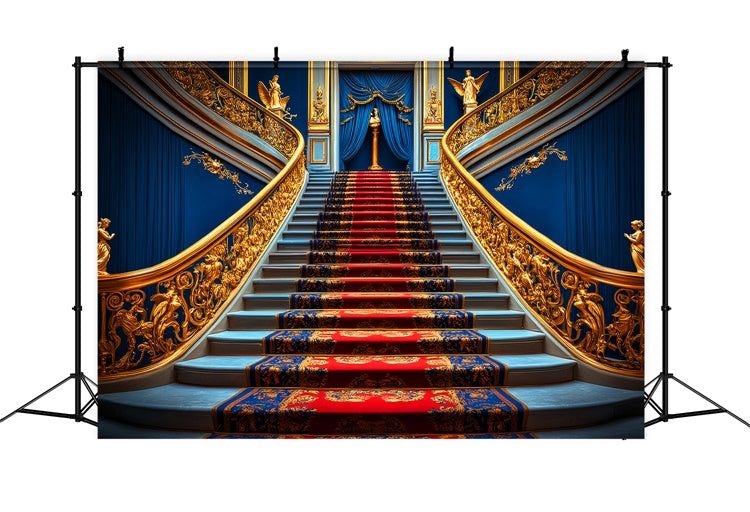 Vintage Backdrop Königsblau Grand Staircase Backdrop LXX57-234