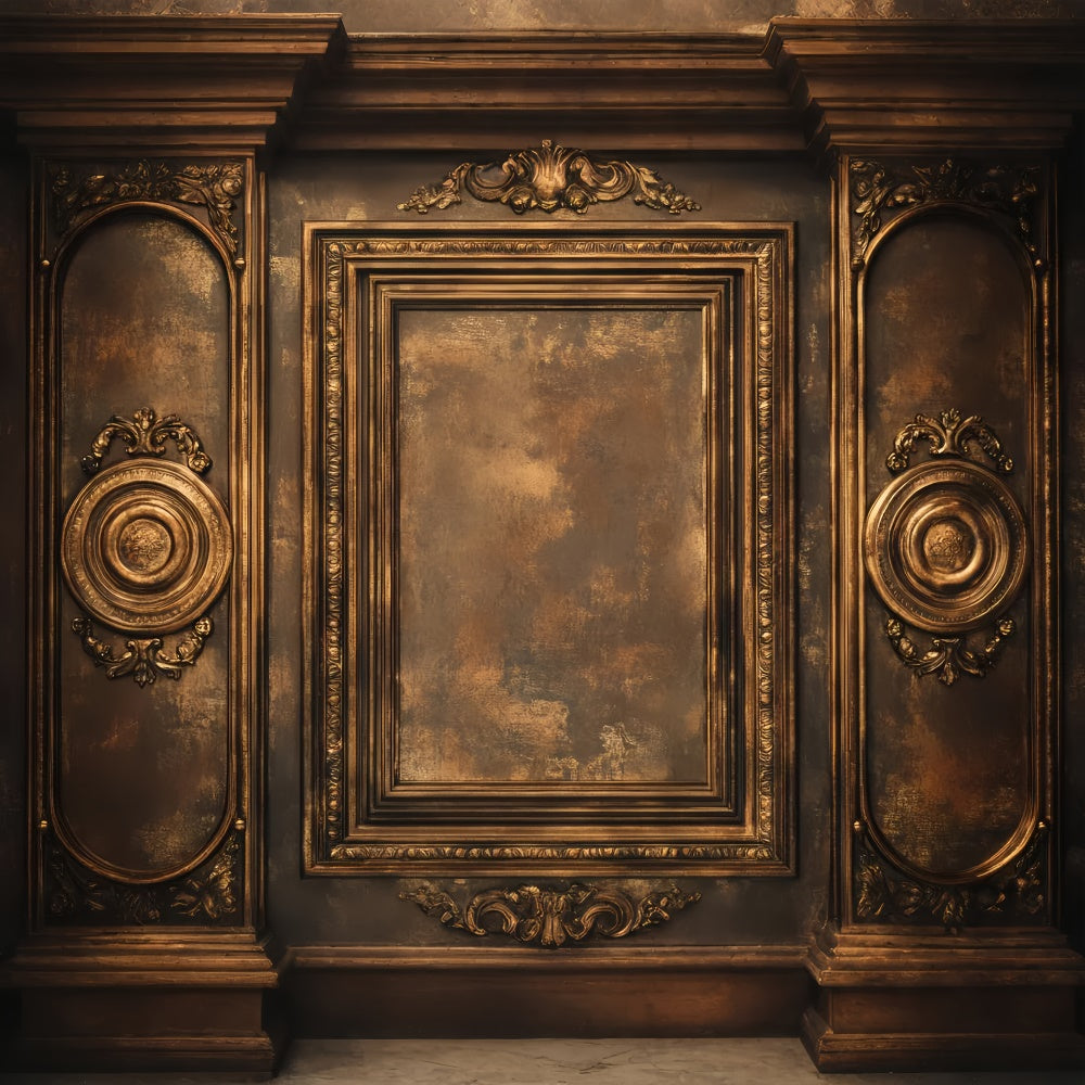 Hintergrund für Porträts Barock verzierter Panel-Hintergrund LXX57-249