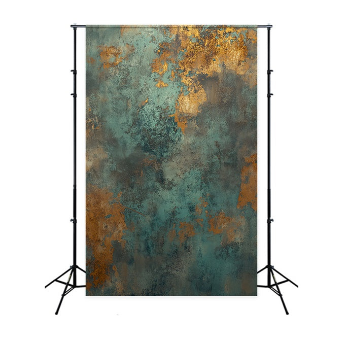 Porträt-Hintergrundkulisse Patina Kupfer oxidiert Grunge-Hintergrundkulisse LXX57-260