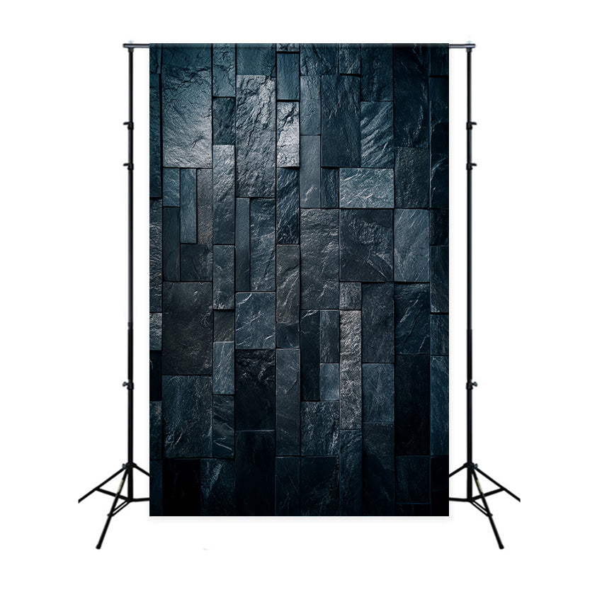 Backdrop Portrait Matte Steinfliesenwand Dunkler Hintergrund LXX57-270