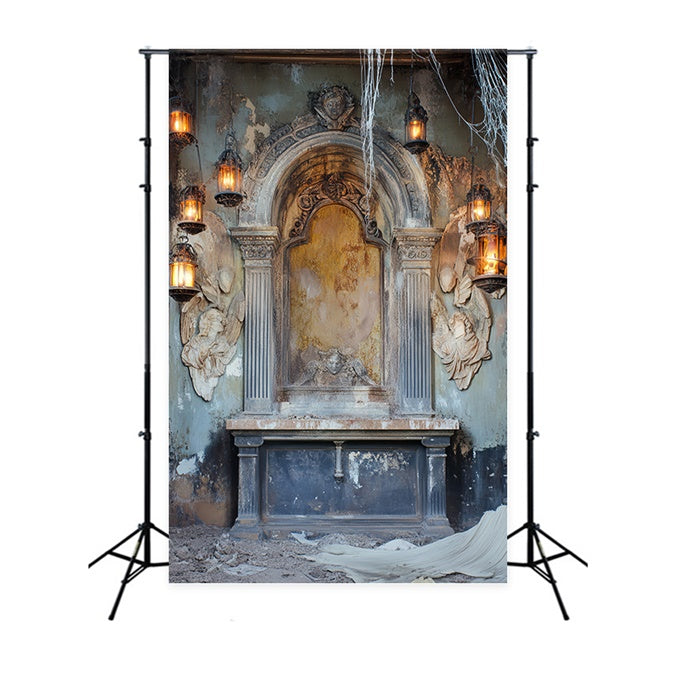 Hintergrund für Porträts Gotische Ruinen Altar Tuch Hintergründe LXX57-285