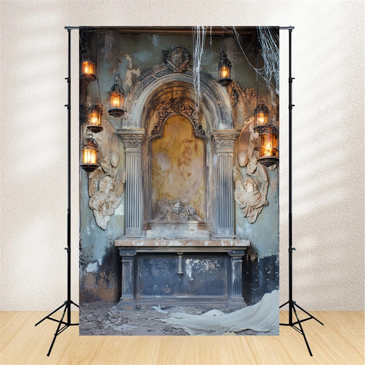 Hintergrund für Porträts Gotische Ruinen Altar Tuch Hintergründe LXX57-285