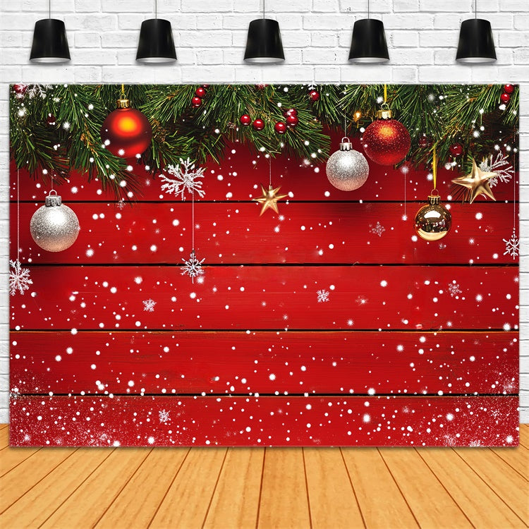 Holzkulisse Sparkle Plank Weihnachtskulisse LXX57-300