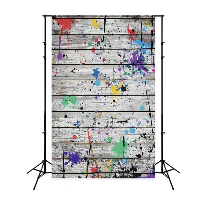Holz-Hintergrundkulissen Urban Art Plank Wall Backdrop LXX57-311