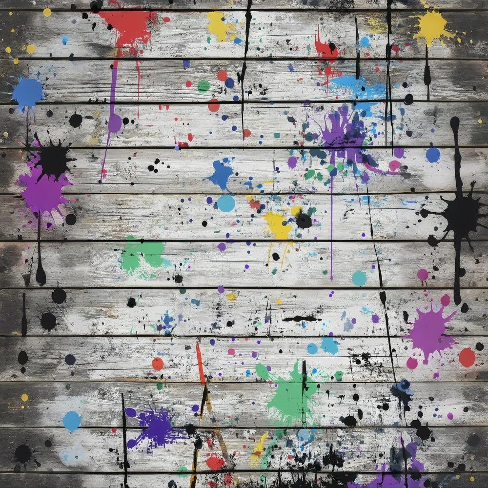 Holz-Hintergrundkulissen Urban Art Plank Wall Backdrop LXX57-311