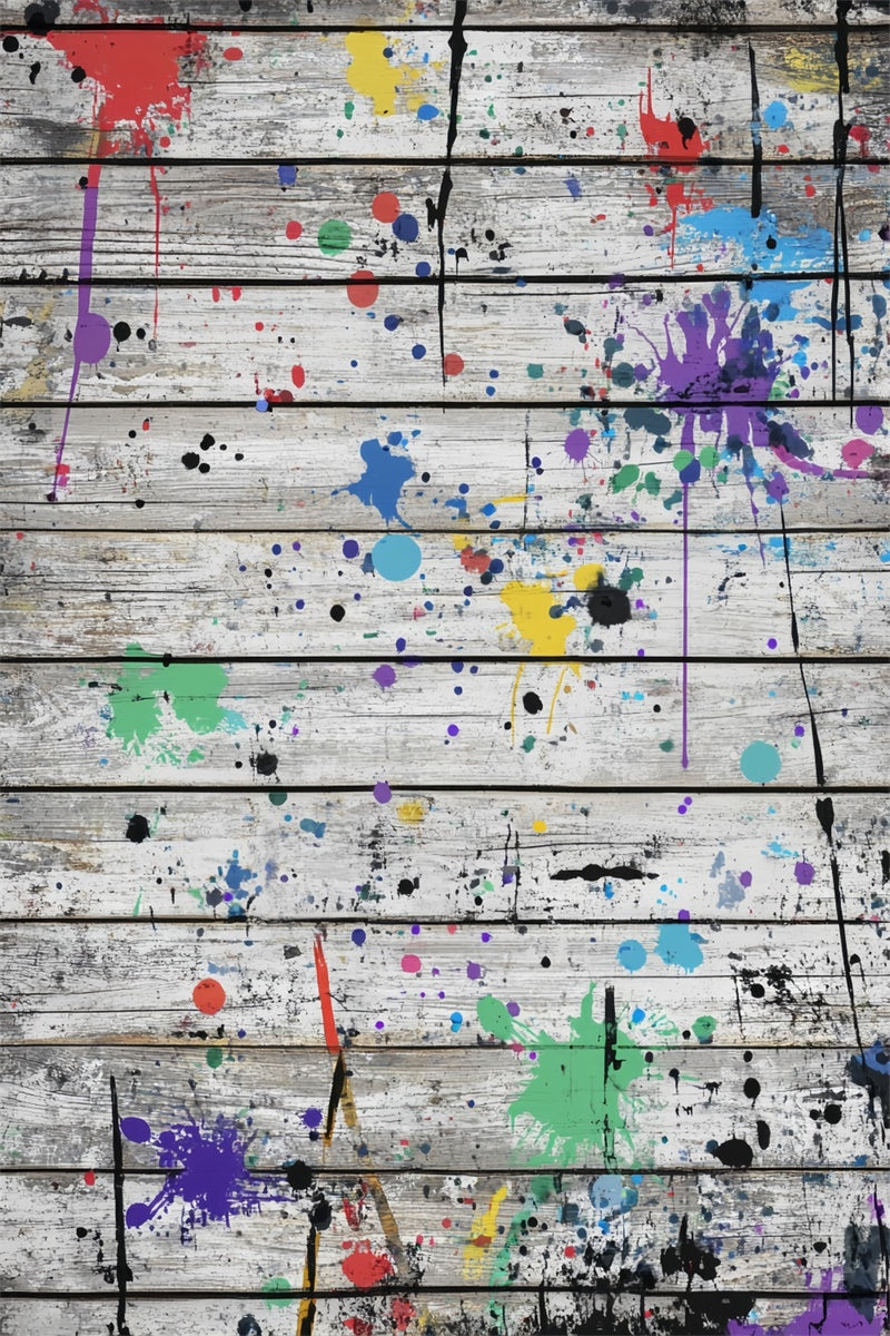 Holz-Hintergrundkulissen Urban Art Plank Wall Backdrop LXX57-311